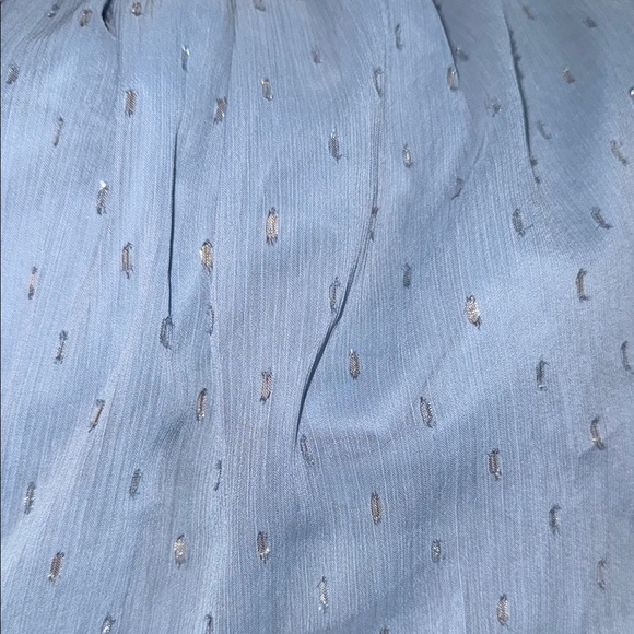 Altar'd State Blue Ruched Ruffled Maxi Dress - Picture 5 of 5